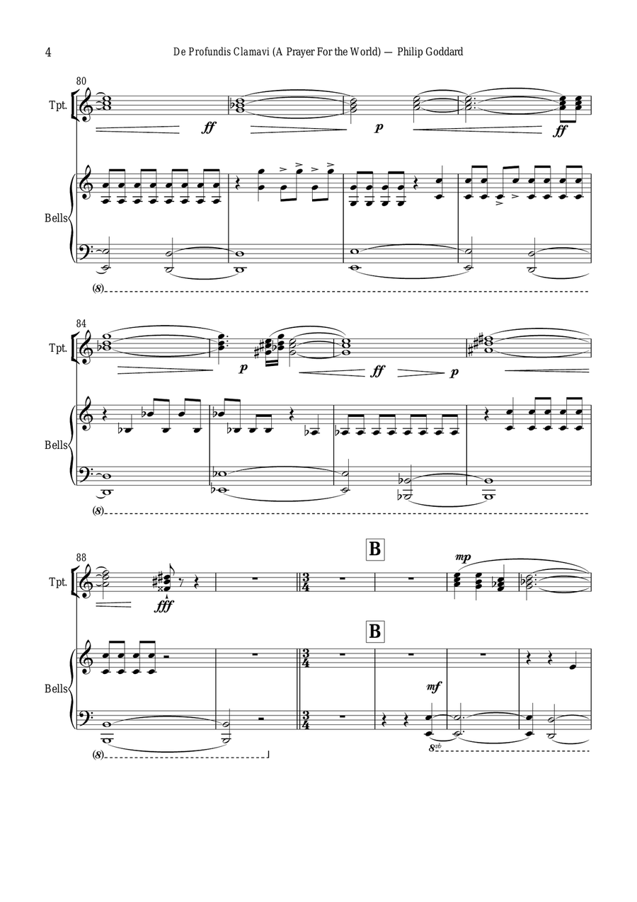 De Profundis Clamavit (A Prayer for the World) Small Ensemble scores gallery preview page 4