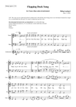 Flapping Duck Song for two part male chorus (TB) and C instrument