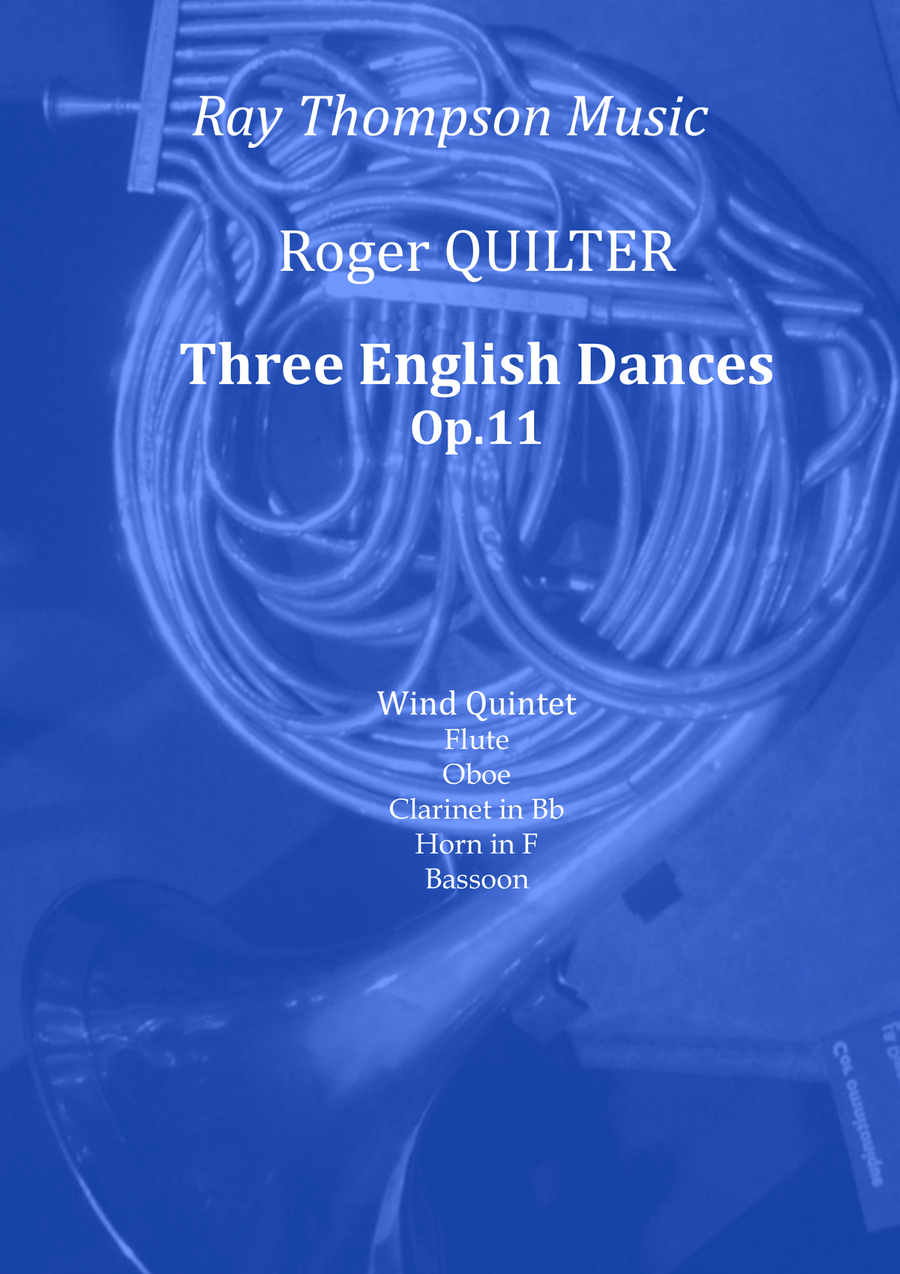 Quilter: Three English Dances Op.11 - wind quintet Woodwind Quintet scores gallery preview page 1