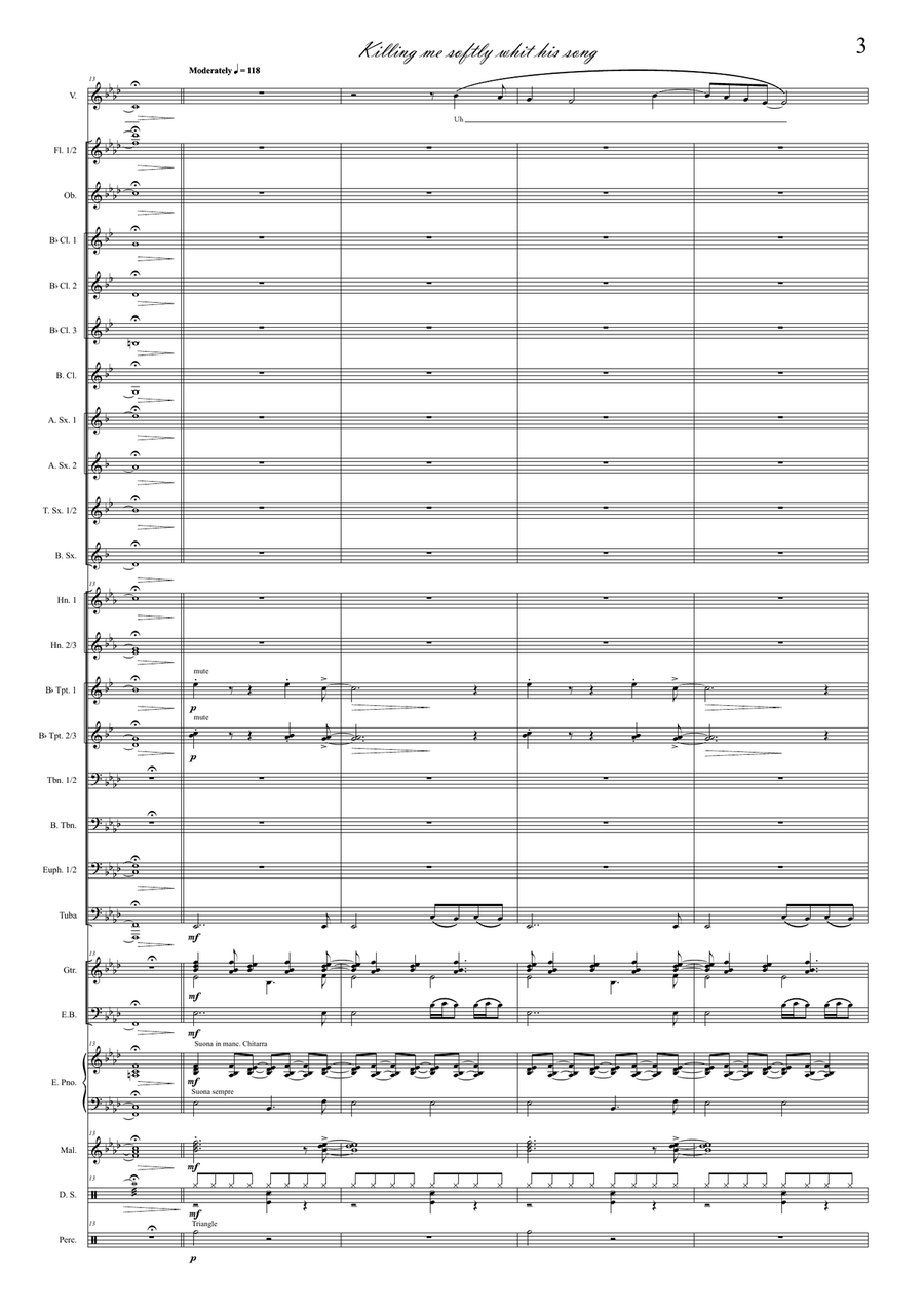 Killing Me Softly With His Song Concert Band scores gallery preview page 5
