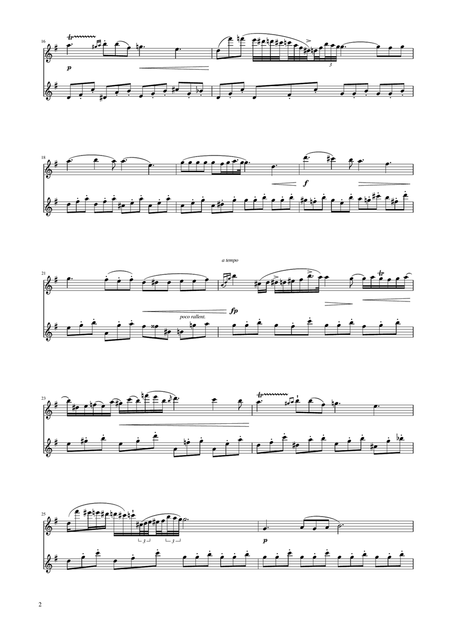 Chopin - Nocturne op.9 No.2 - Clarinet Duet Clarinet Duet scores gallery preview page 2