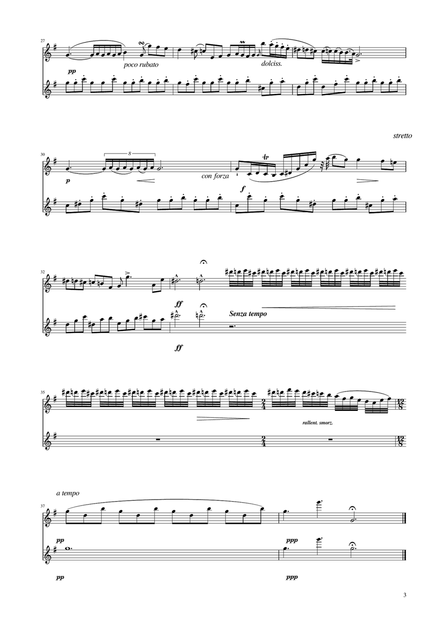 Chopin - Nocturne op.9 No.2 - Clarinet Duet Clarinet Duet scores gallery preview page 3