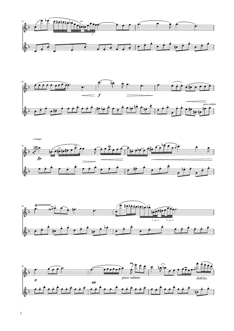 Chopin - Nocturne op.9 No.2 - Flute Duet Flute Duet scores gallery preview page 2
