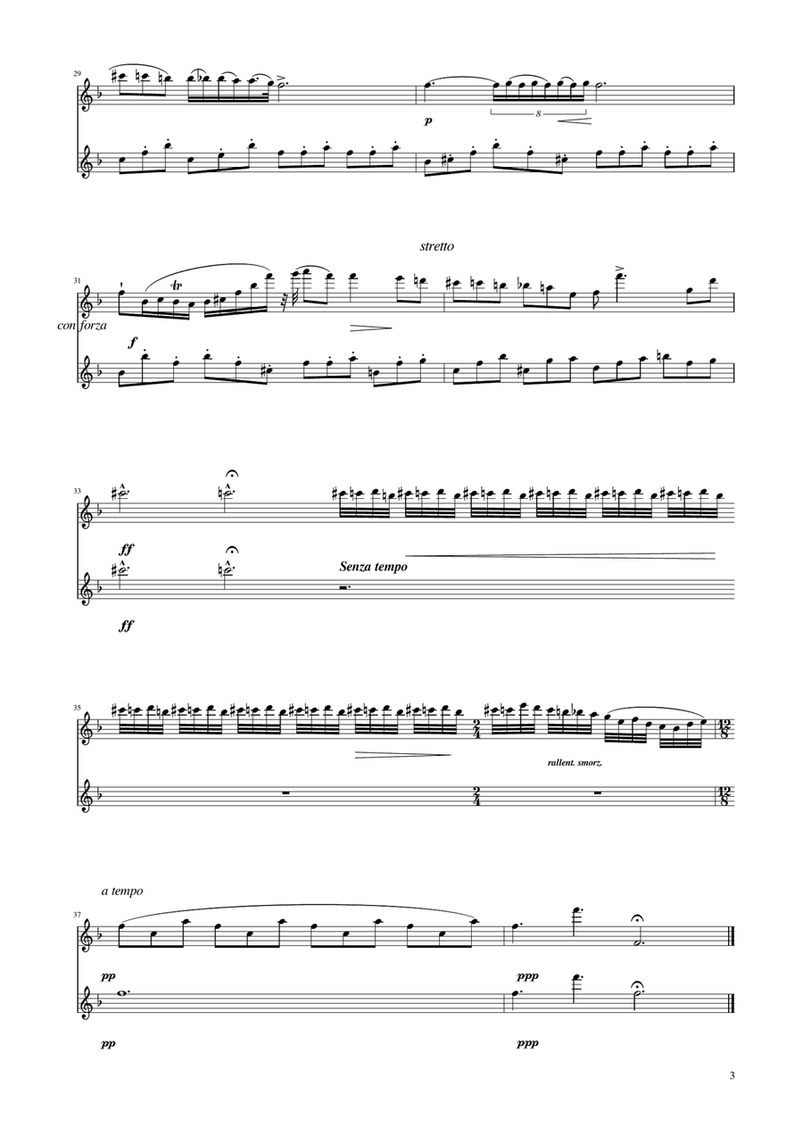 Chopin - Nocturne op.9 No.2 - Flute Duet Flute Duet scores gallery preview page 3