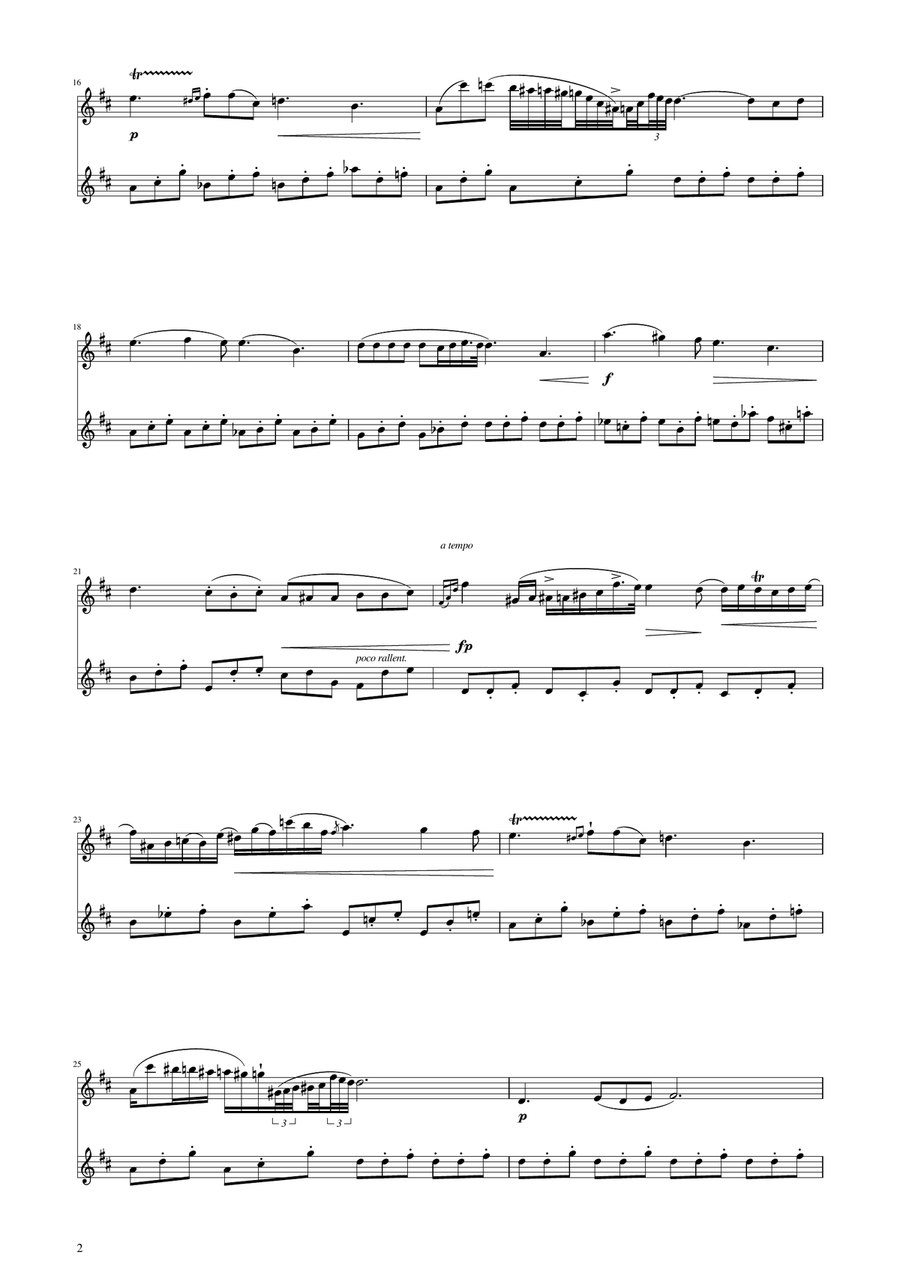 Chopin - Nocturne op.9 No.2 - Alto Sax Duet Woodwind Duet scores gallery preview page 2