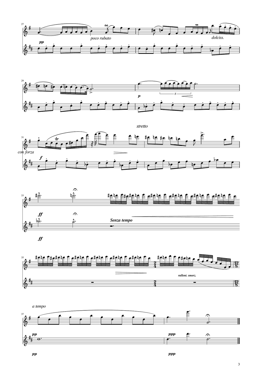 Chopin - Nocturne op.9 No.2 - Sax Duet SA SA scores gallery preview page 3