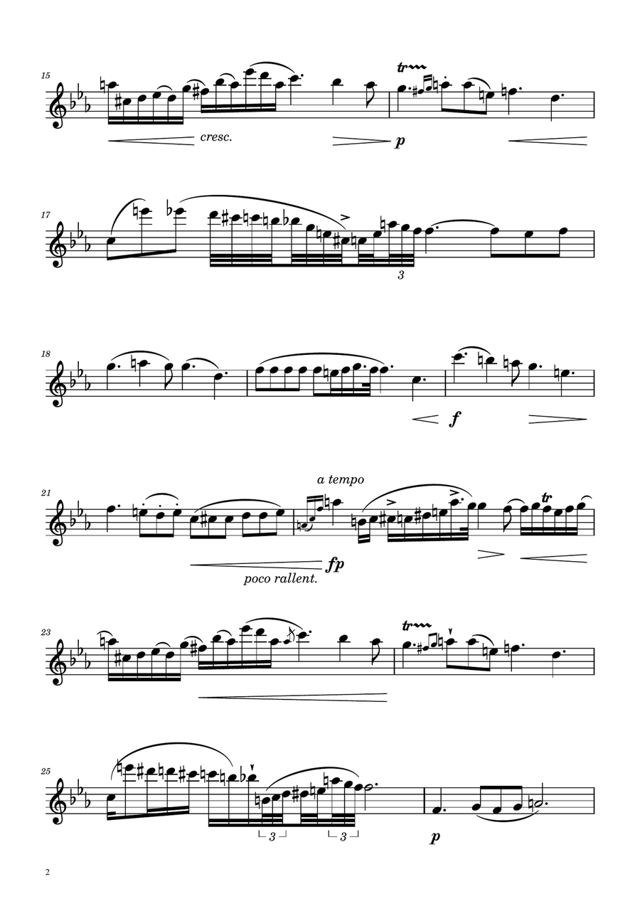 Chopin - Nocturne op.9 No.2 - Violin and Cello Duet String Duet scores gallery preview page 5
