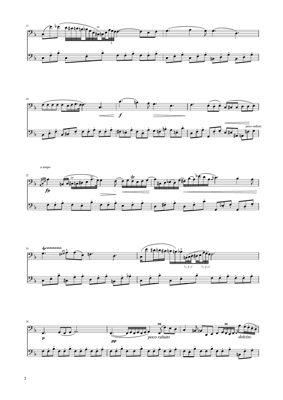 Chopin - Nocturne op.9 No.2 - Cello Duet String Duet scores gallery preview page 2
