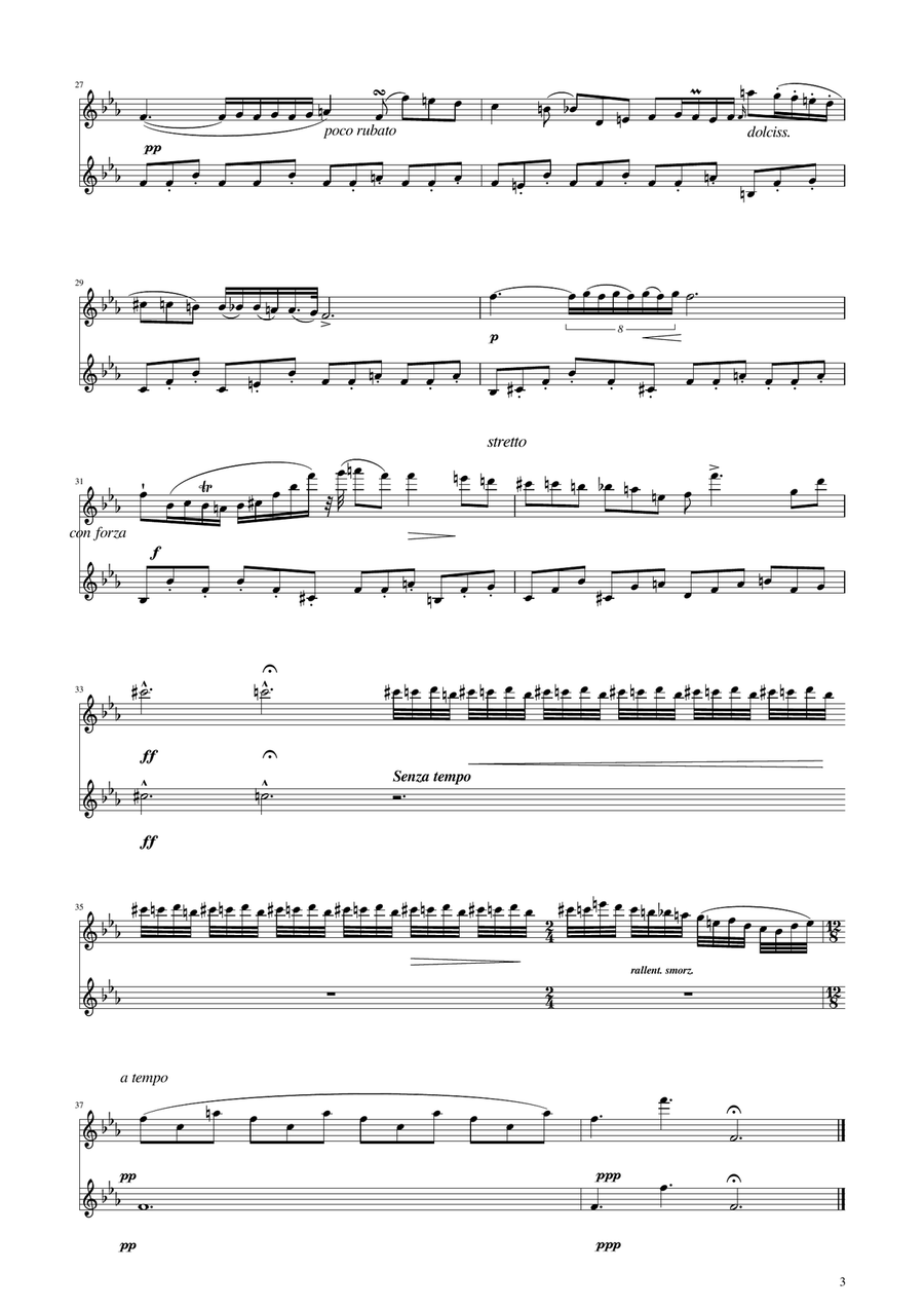 Chopin - Nocturne op.9 No.2 - Violin Duet String Duet scores gallery preview page 3