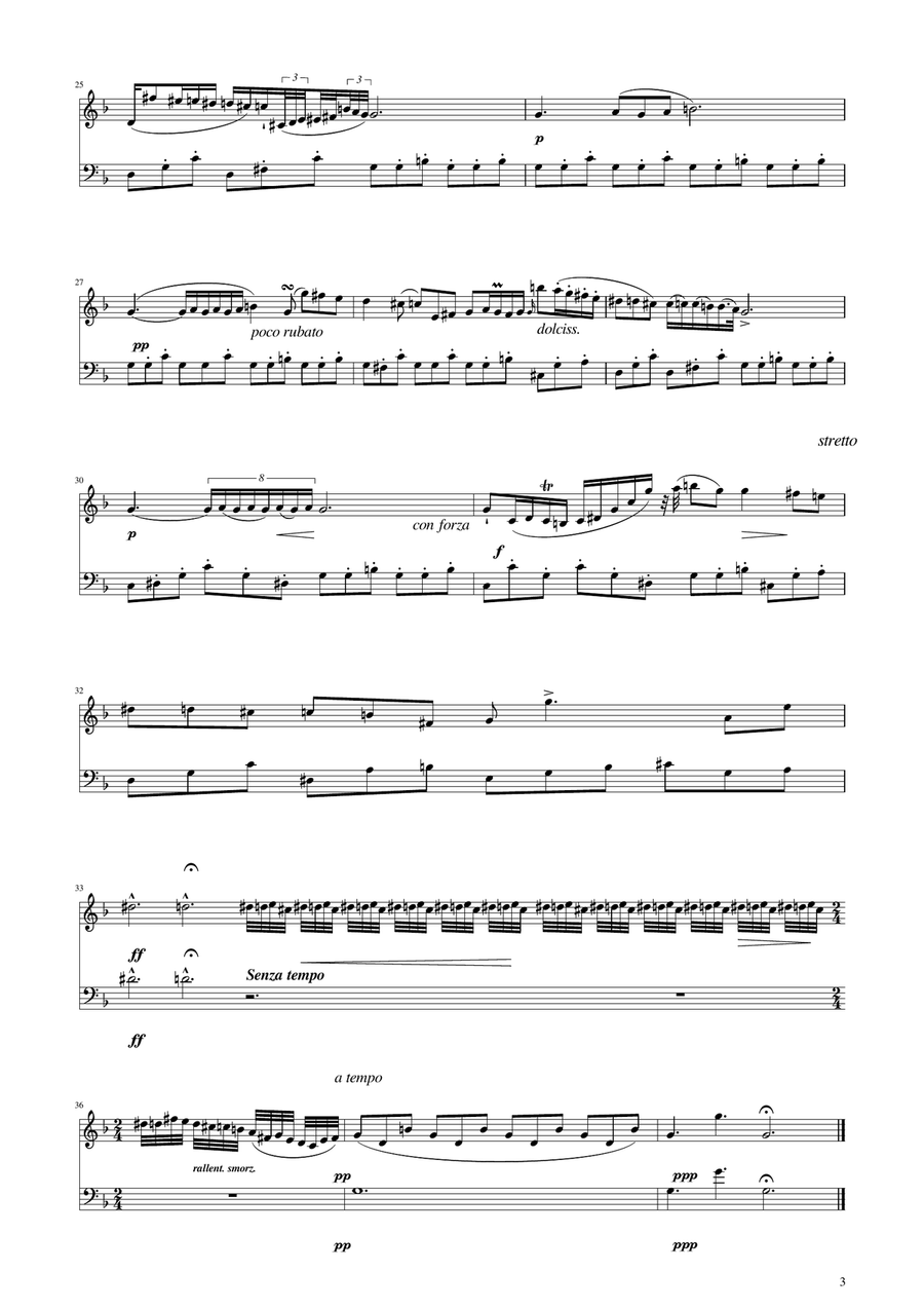 Chopin - Nocturne op.9 No.2 - Oboe and Bassoon Duet Woodwind Duet scores gallery preview page 3