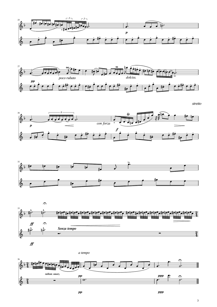 Chopin - Nocturne op.9 No.2 - Oboe and English Horn Duet Woodwind Duet scores gallery preview page 3