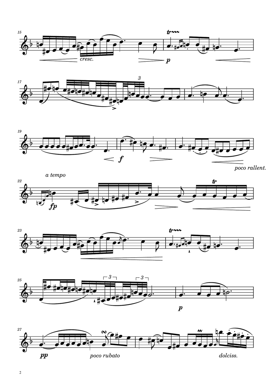 Chopin - Nocturne op.9 No.2 - Oboe and Oboe D'amore Duet Woodwind Duet scores gallery preview page 5