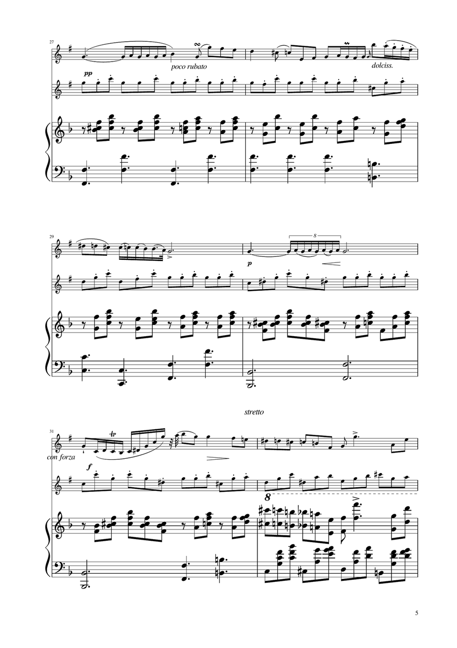 Chopin - Nocturne op.9 No.2 - Clarinet Duet Clarinet Duet scores gallery preview page 5