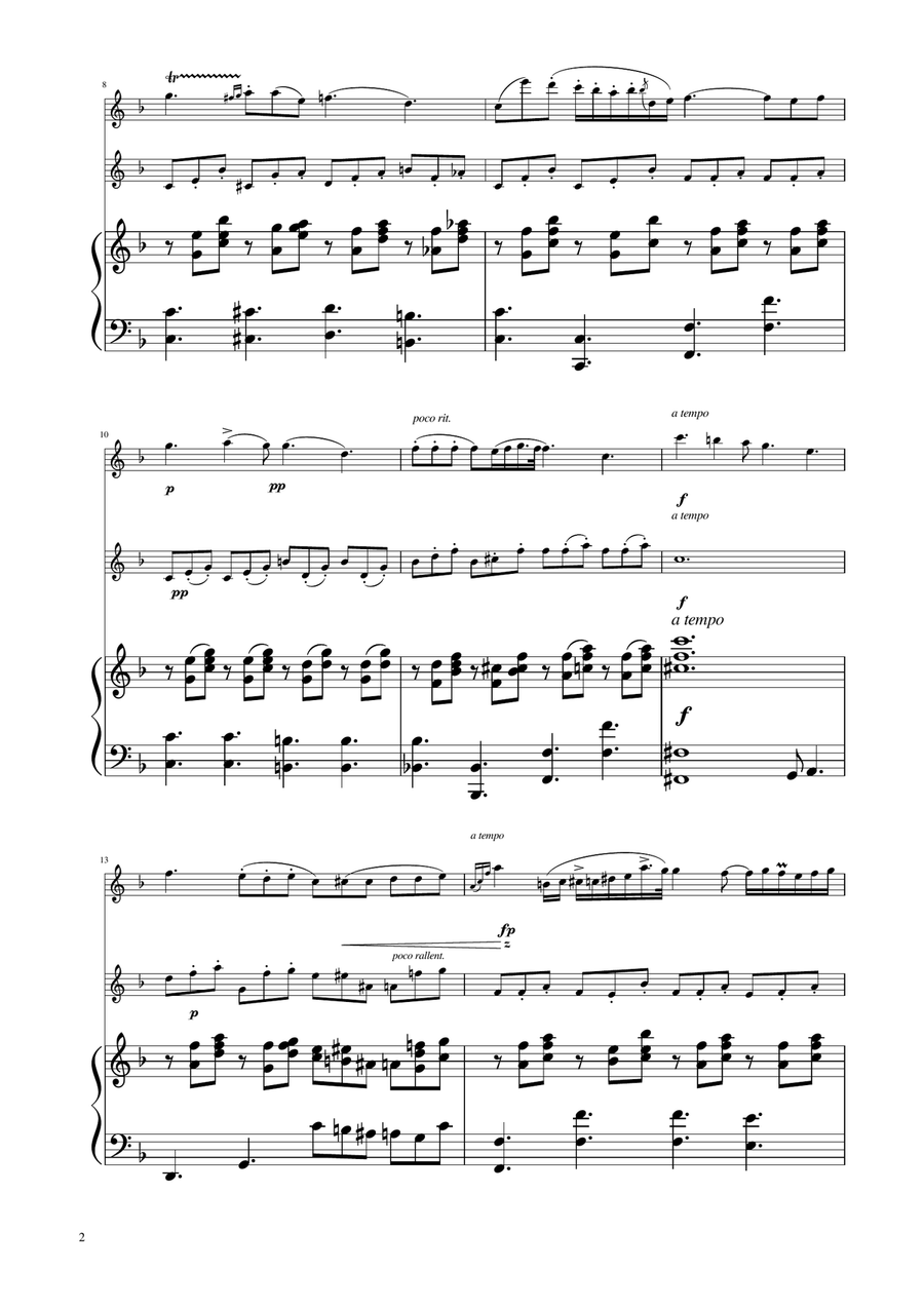 Chopin - Nocturne op.9 No.2 - Flute Duet Flute Duet scores gallery preview page 2