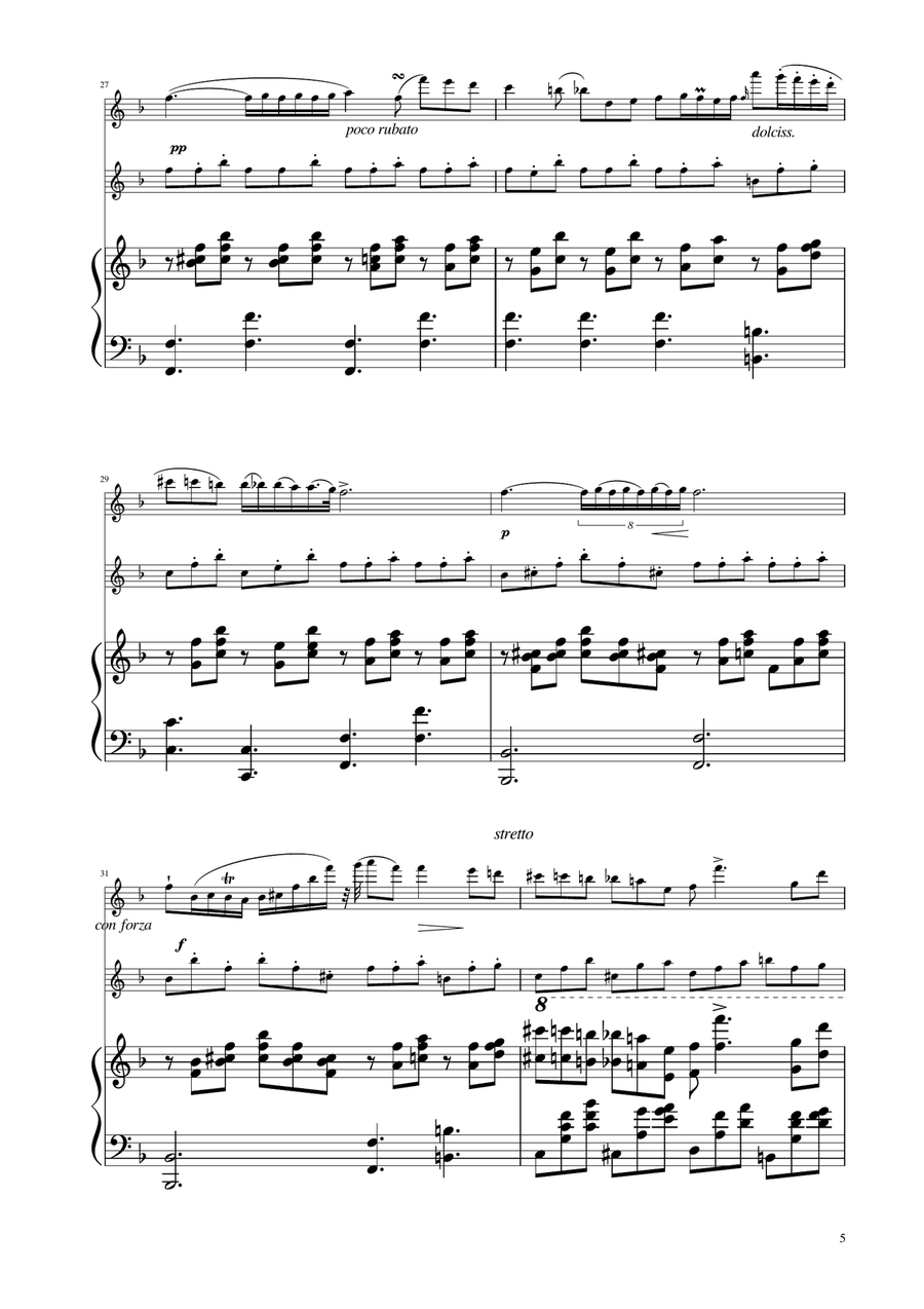 Chopin - Nocturne op.9 No.2 - Flute Duet Flute Duet scores gallery preview page 5