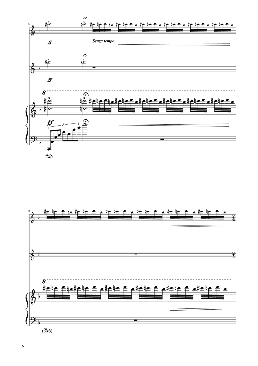 Chopin - Nocturne op.9 No.2 - Flute Duet Flute Duet scores gallery preview page 6