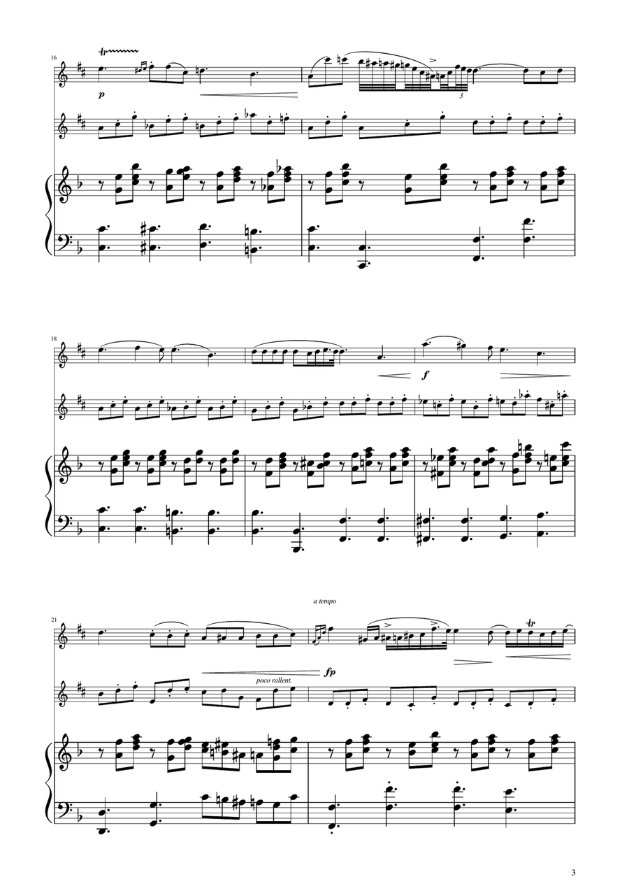 Chopin - Nocturne op.9 No.2 - Alto Sax Duet Woodwind Duet scores gallery preview page 3