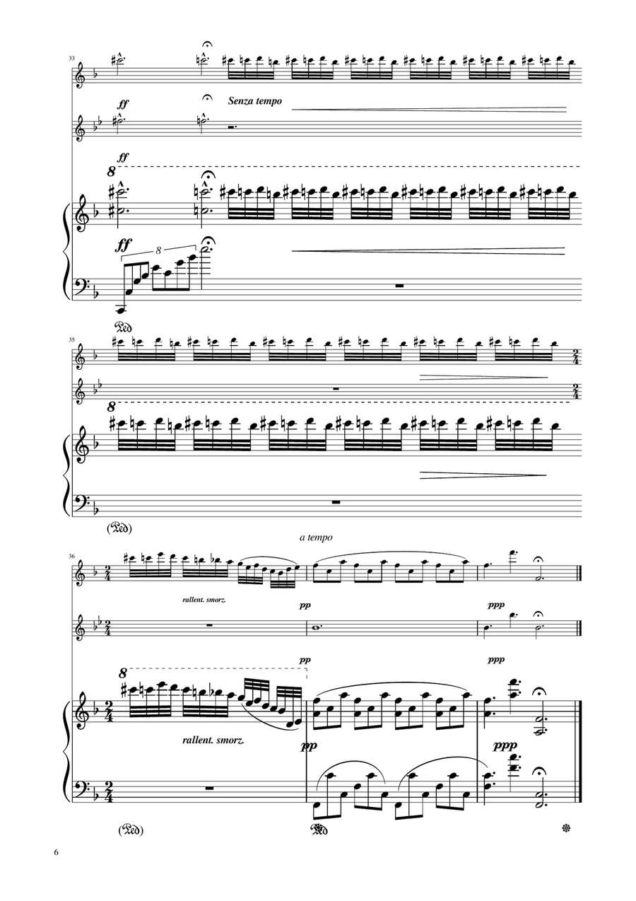 Chopin - Nocturne op.9 No.2 - Flute and Alto Flute Duet Flute Duet scores gallery preview page 6