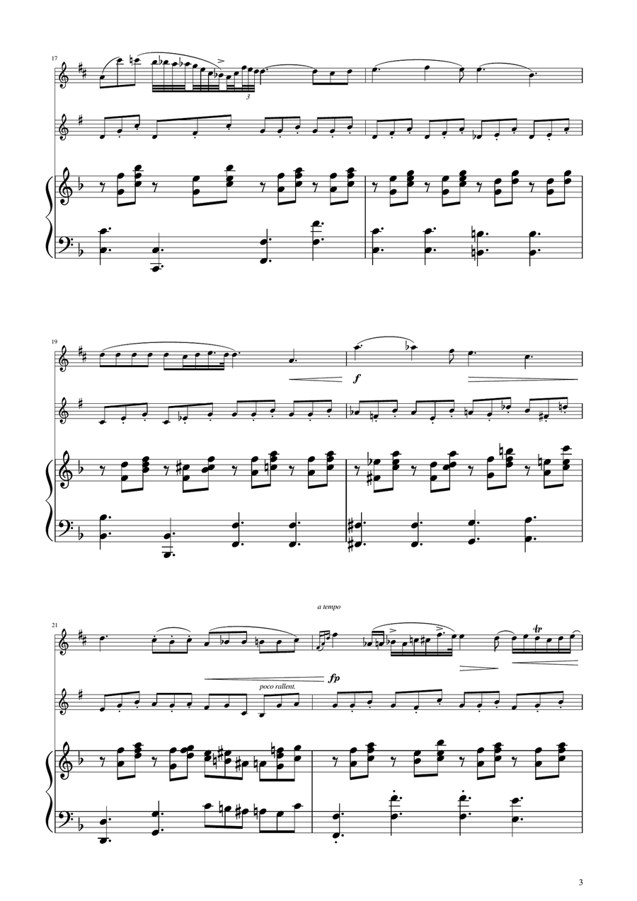 Chopin - Nocturne op.9 No.2 - Sax Duet AT Woodwind Duet scores gallery preview page 3