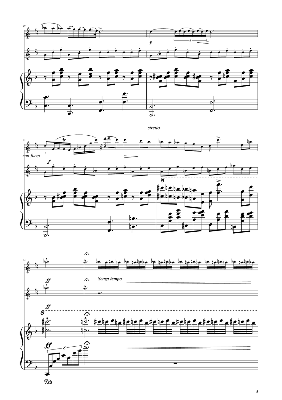 Chopin - Nocturne op.9 No.2 - Sax Duet AB Woodwind Duet scores gallery preview page 5