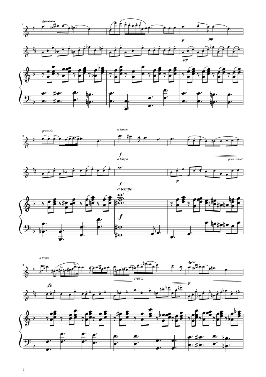 Chopin - Nocturne op.9 No.2 - Sax Duet SA SA scores gallery preview page 2