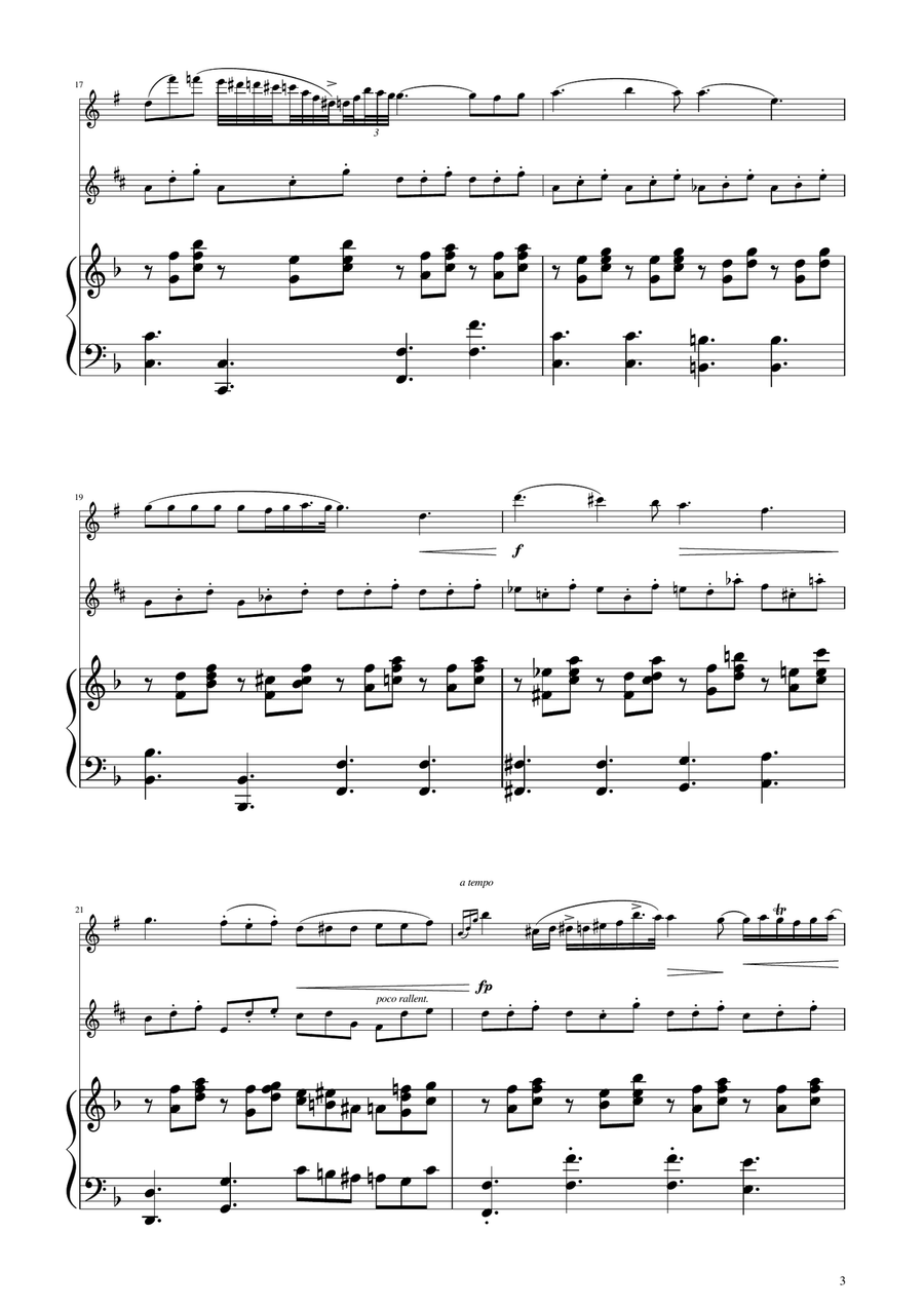 Chopin - Nocturne op.9 No.2 - Sax Duet SA SA scores gallery preview page 3