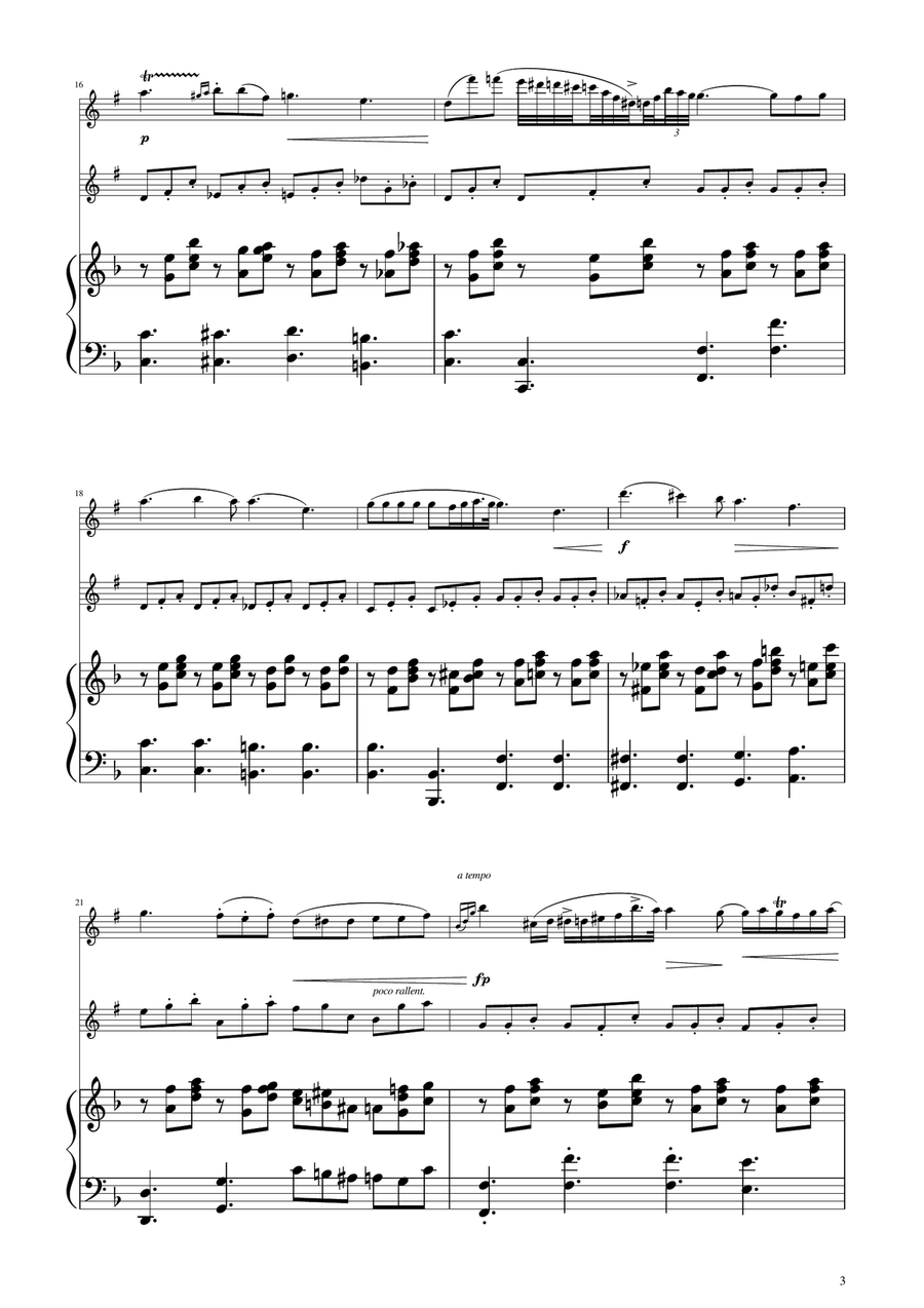 Chopin - Nocturne op.9 No.2 - Tenor Sax Duet Woodwind Duet scores gallery preview page 3