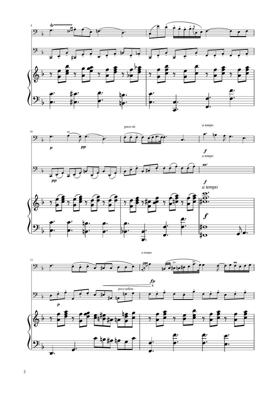 Chopin - Nocturne op.9 No.2 - Cello Duet String Duet scores gallery preview page 2