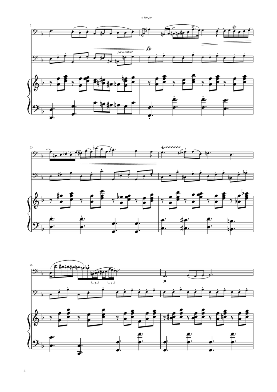Chopin - Nocturne op.9 No.2 - Cello Duet String Duet scores gallery preview page 4