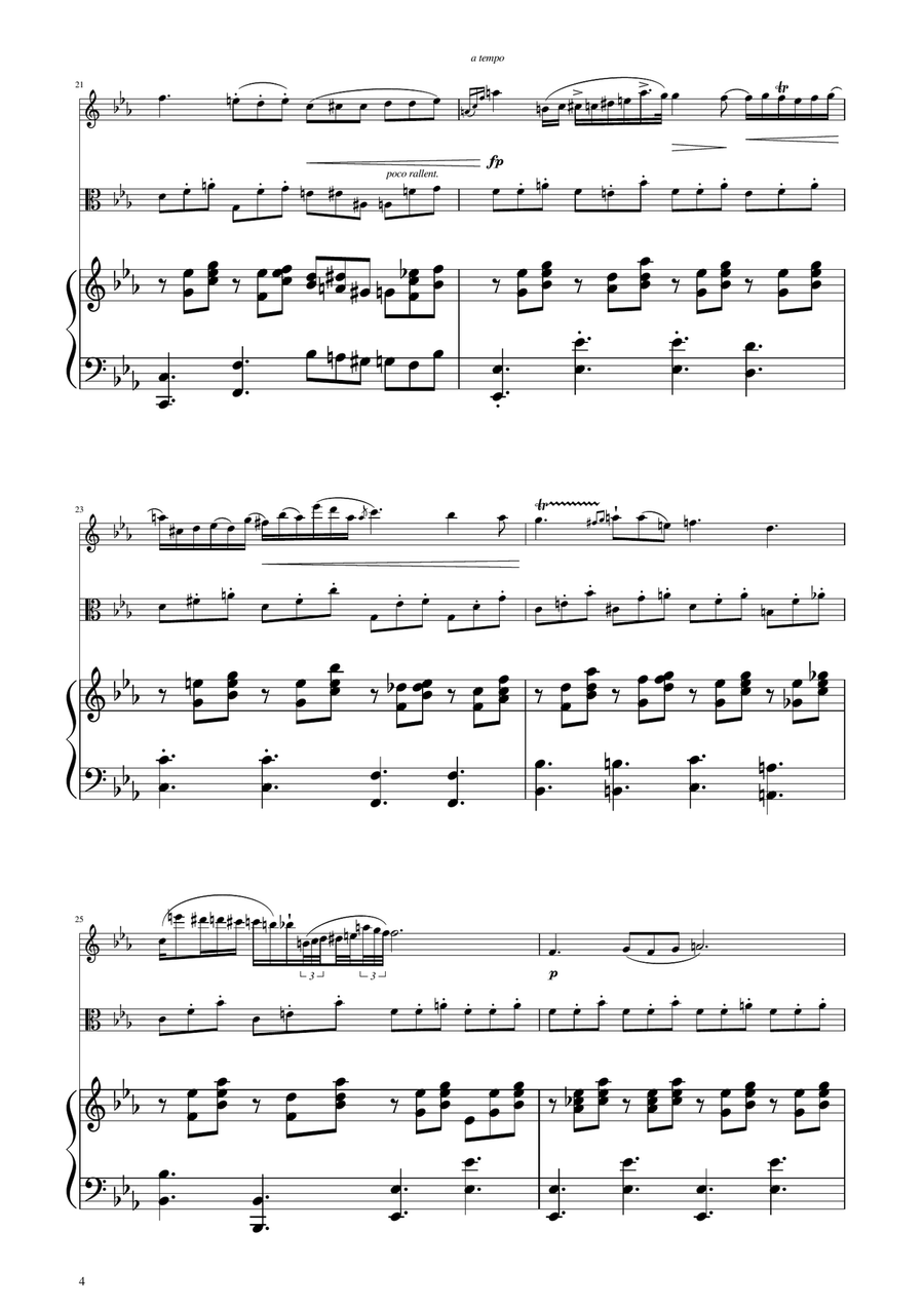 Chopin - Nocturne op.9 No.2 - Violin and Viola Duet String Duet scores gallery preview page 4