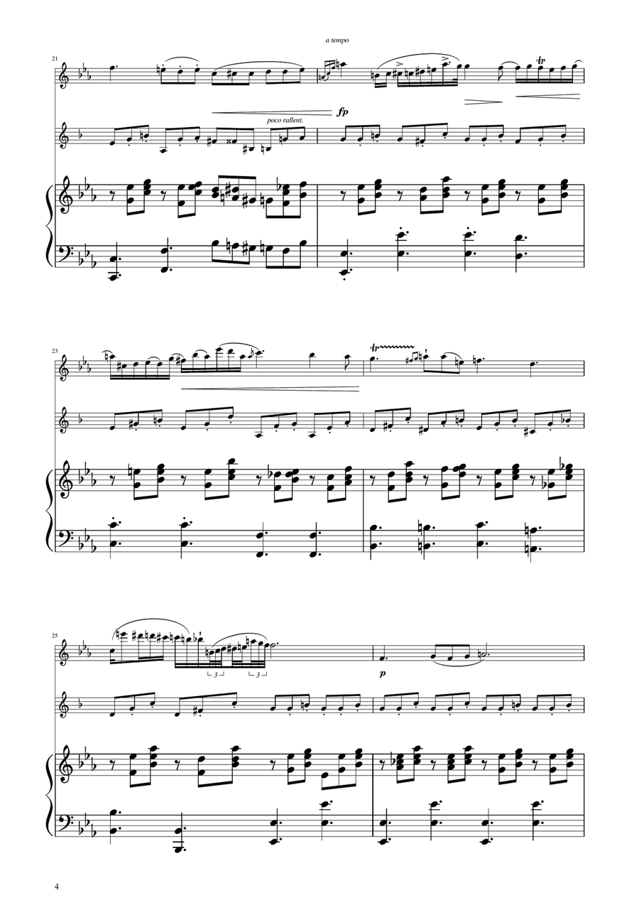 Chopin - Nocturne op.9 No.2 - Flute and Clarinet Duet Woodwind Duet scores gallery preview page 4
