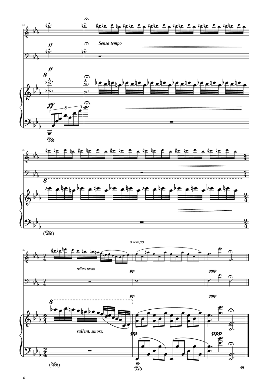 Chopin - Nocturne op.9 No.2 - Flute and Bassoon Duet Woodwind Duet scores gallery preview page 6