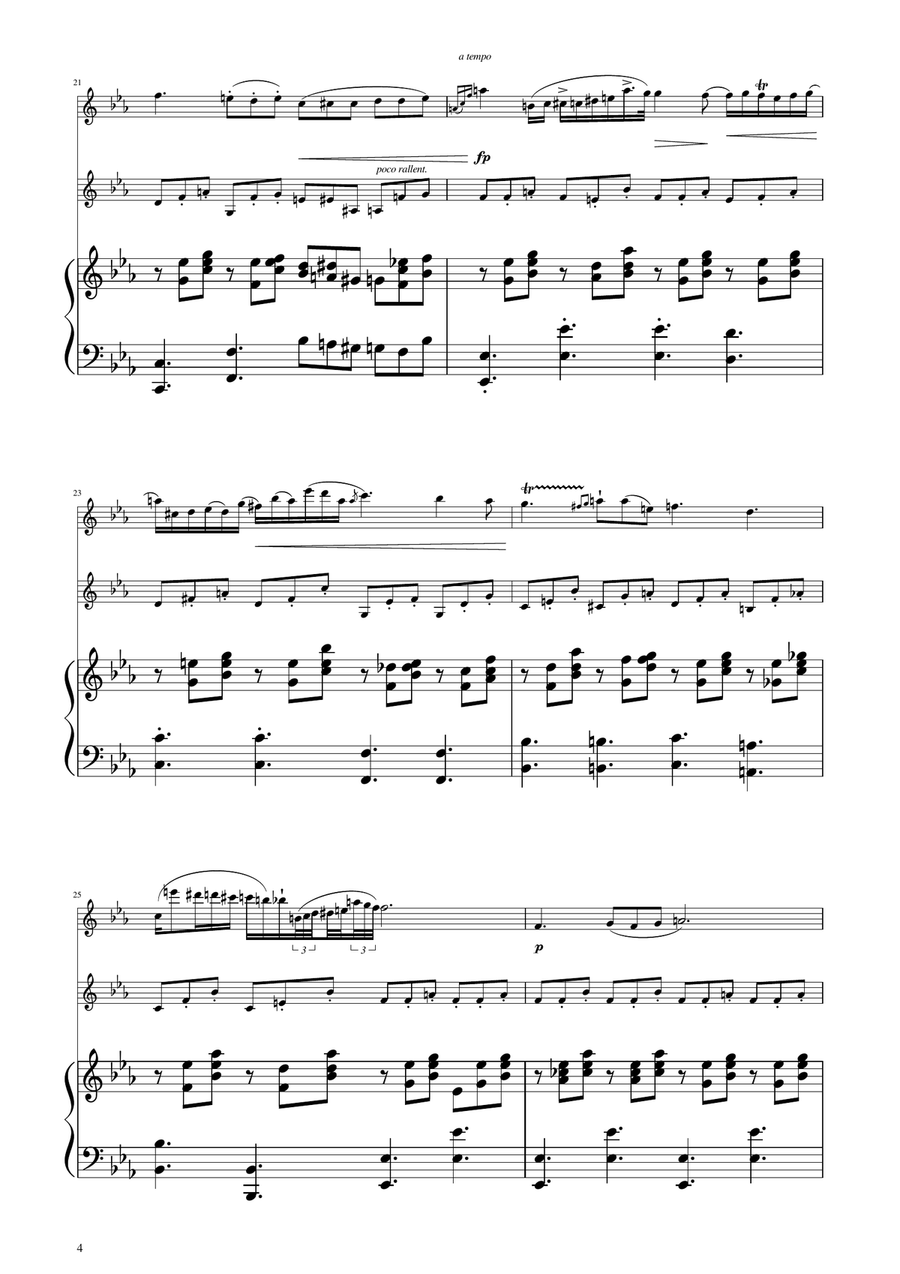 Chopin - Nocturne op.9 No.2 - Violin Duet String Duet scores gallery preview page 4