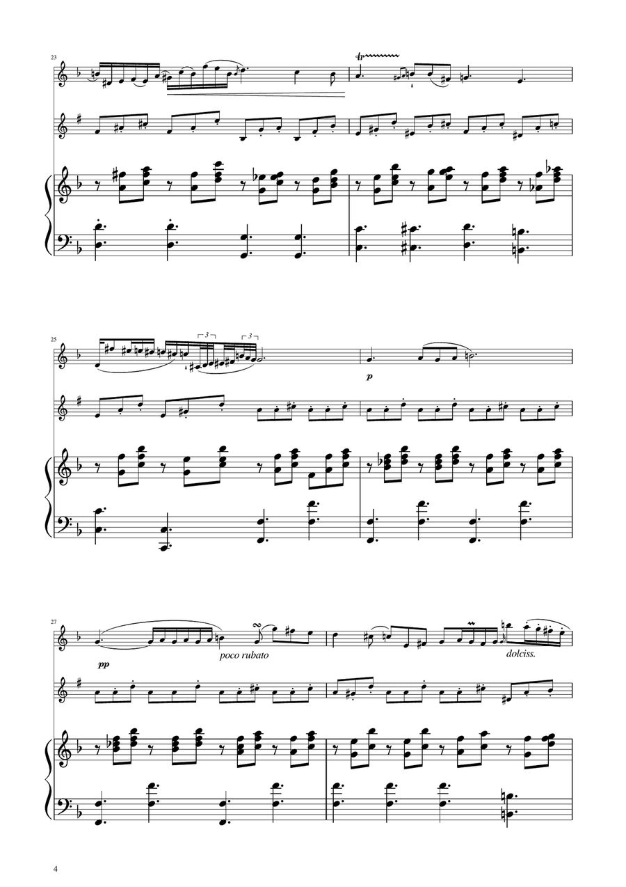 Chopin - Nocturne op.9 No.2 - Oboe and Clarinet Duet Woodwind Duet scores gallery preview page 4