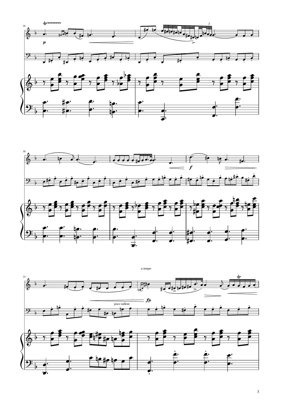 Chopin - Nocturne op.9 No.2 - Oboe and Bassoon Duet Woodwind Duet scores gallery preview page 3