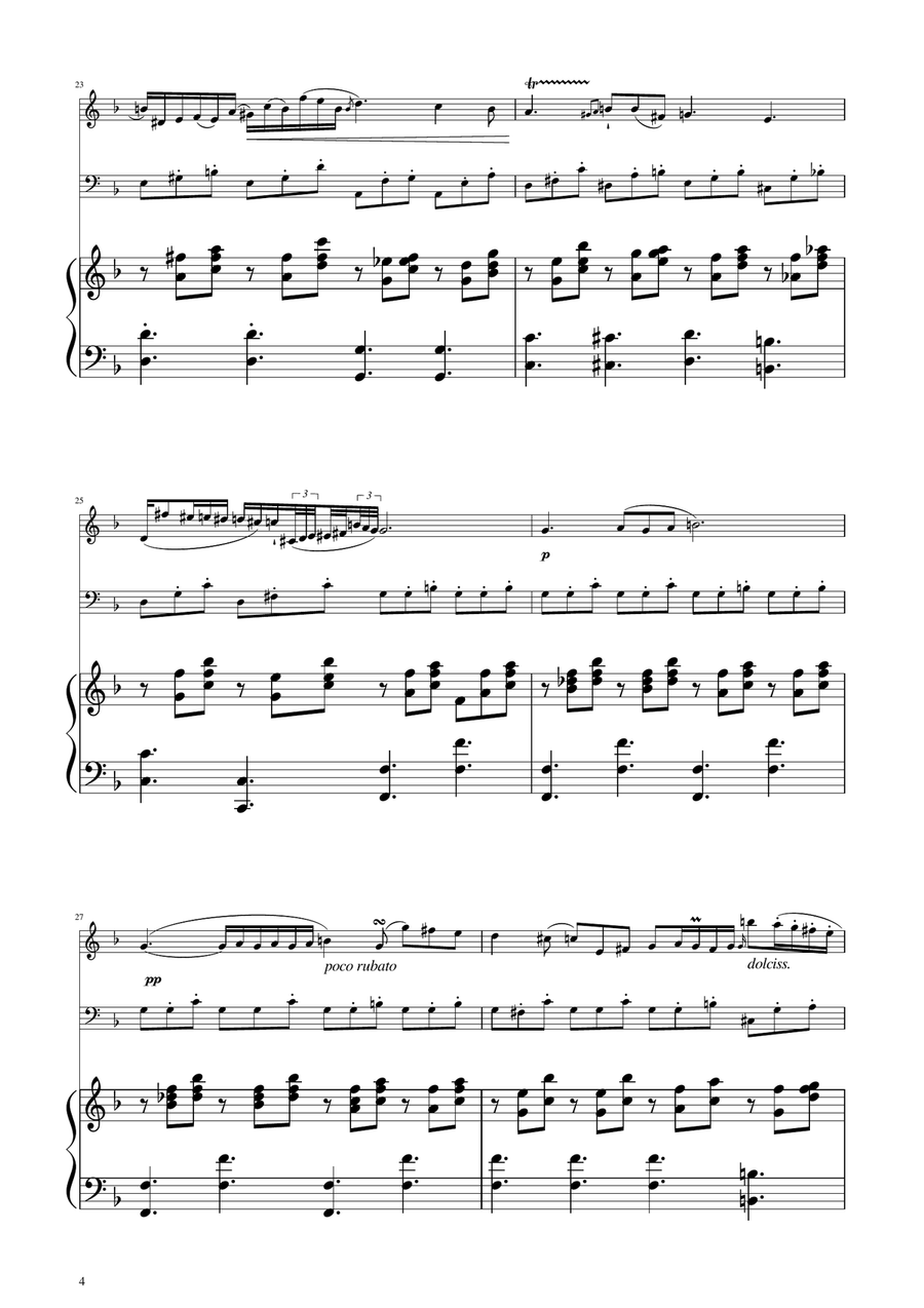Chopin - Nocturne op.9 No.2 - Oboe and Bassoon Duet Woodwind Duet scores gallery preview page 4