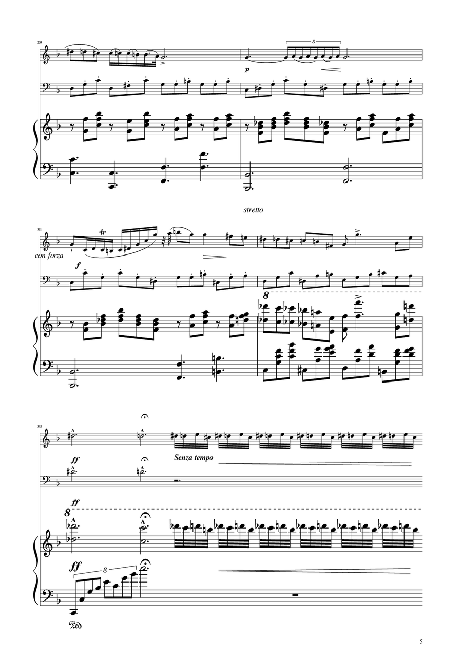 Chopin - Nocturne op.9 No.2 - Oboe and Bassoon Duet Woodwind Duet scores gallery preview page 5