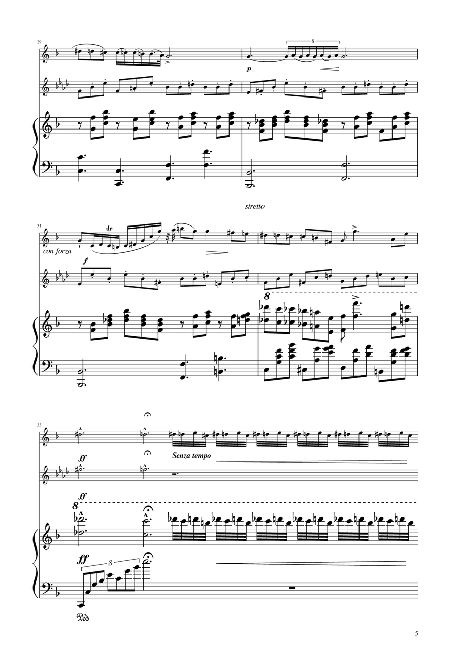 Chopin - Nocturne op.9 No.2 - Oboe and Oboe D'amore Duet Woodwind Duet scores gallery preview page 5