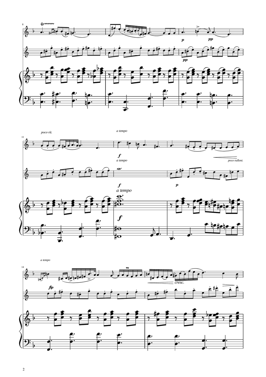 Chopin - Nocturne op.9 No.2 - Oboe and English Horn Duet Woodwind Duet scores gallery preview page 2