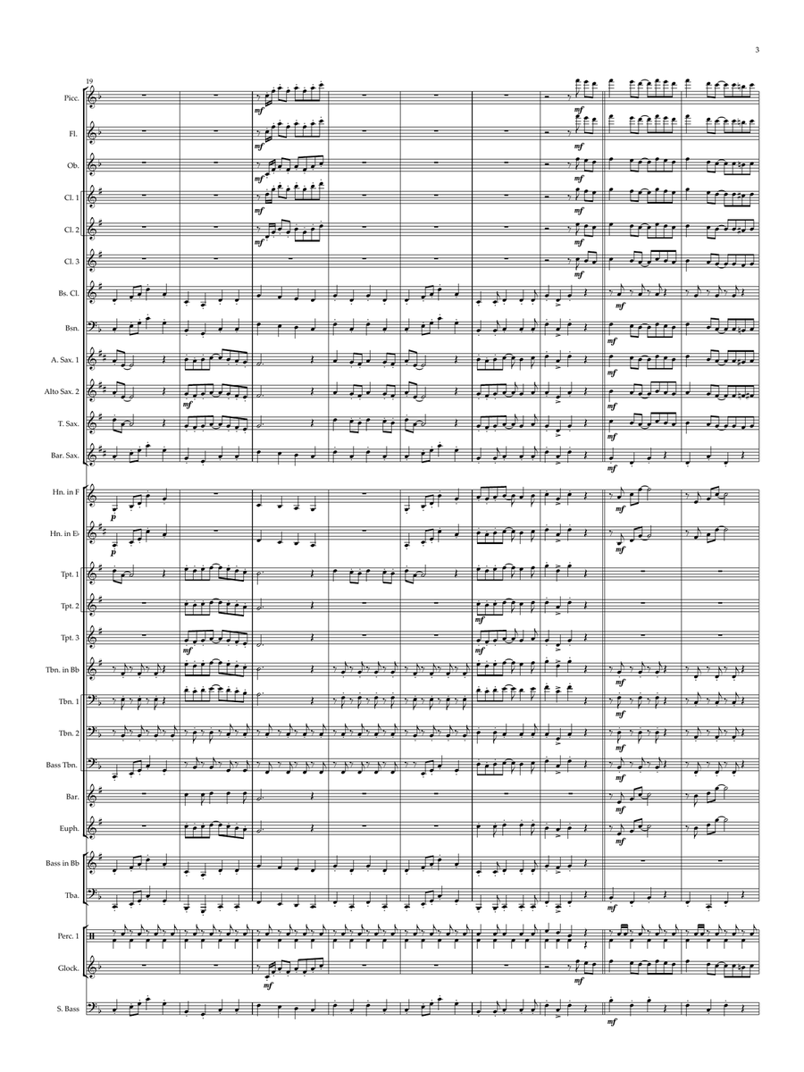 Wallace And Gromit Theme Wallace And Gromit Theme Concert Band scores gallery preview page 3