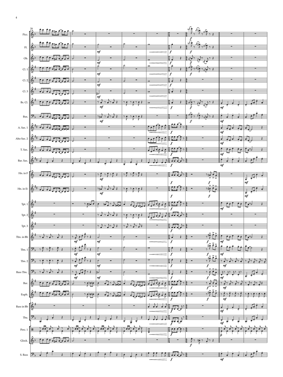 Wallace And Gromit Theme Wallace And Gromit Theme Concert Band scores gallery preview page 4