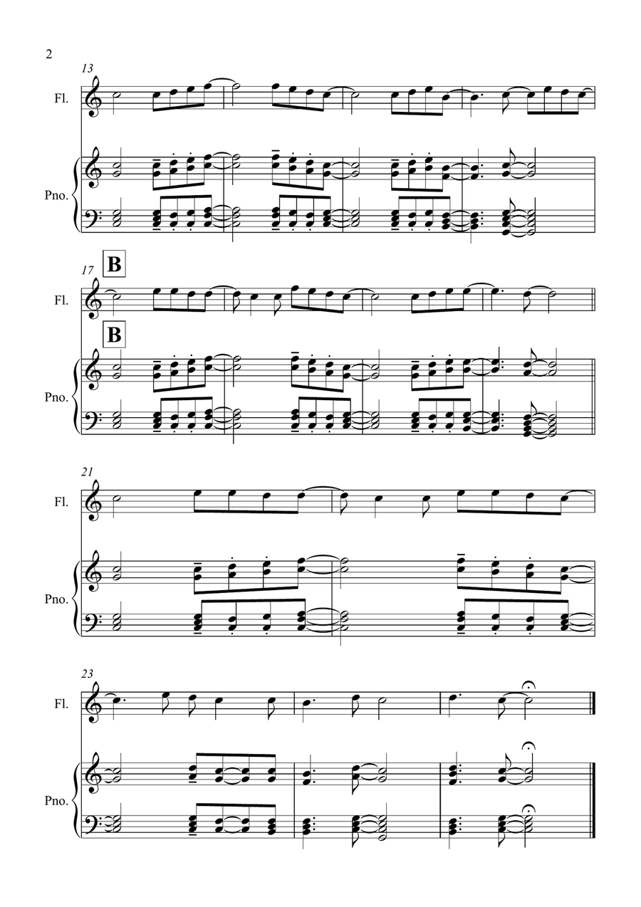 Lean On Me Lean On Me Flute Solo scores gallery preview page 2