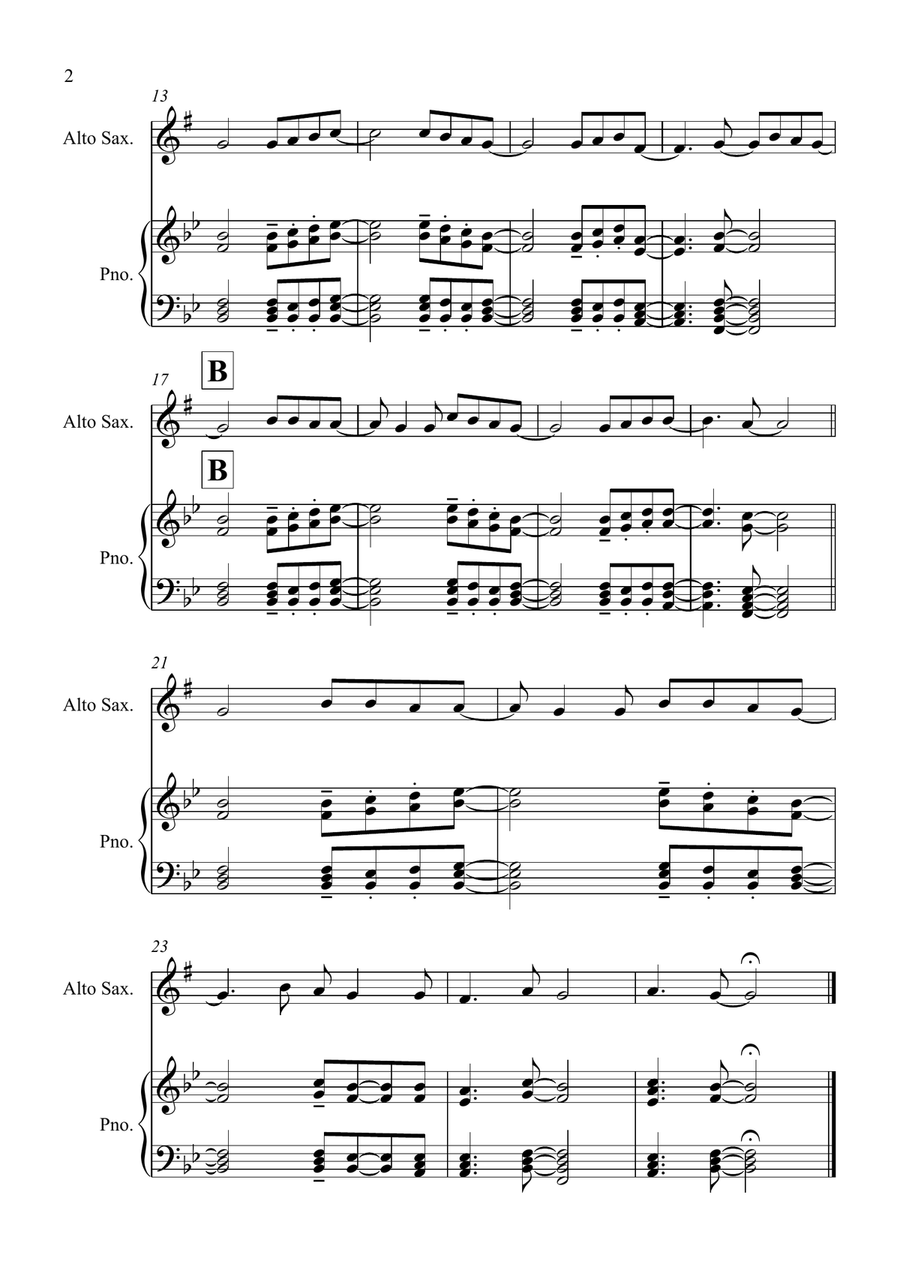 Lean On Me Lean On Me Alto Saxophone scores gallery preview page 2