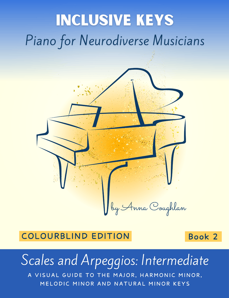 Scales and Arpeggios: Intermediate. Colourblind Friendly Edition Piano Method scores gallery preview page 1