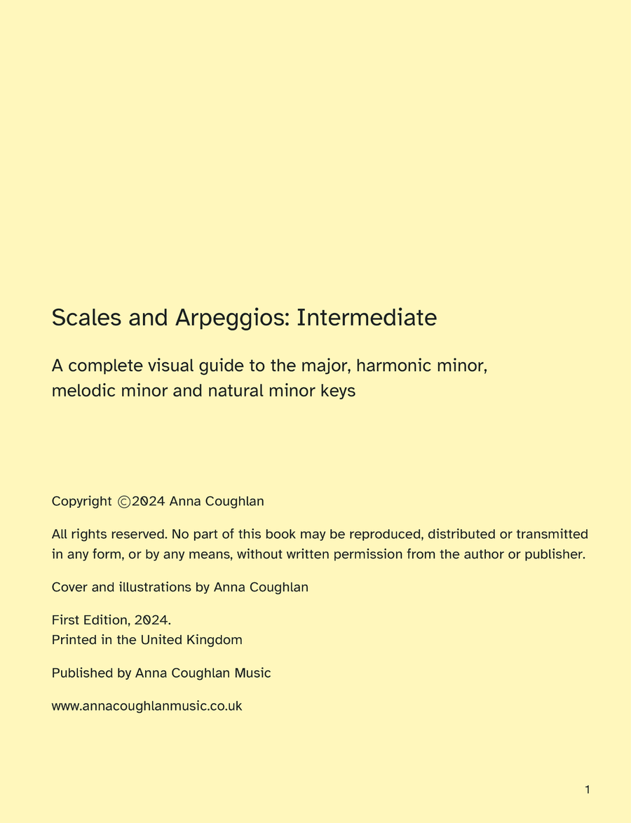 Scales and Arpeggios: Intermediate. Colourblind Friendly Edition Piano Method scores gallery preview page 3