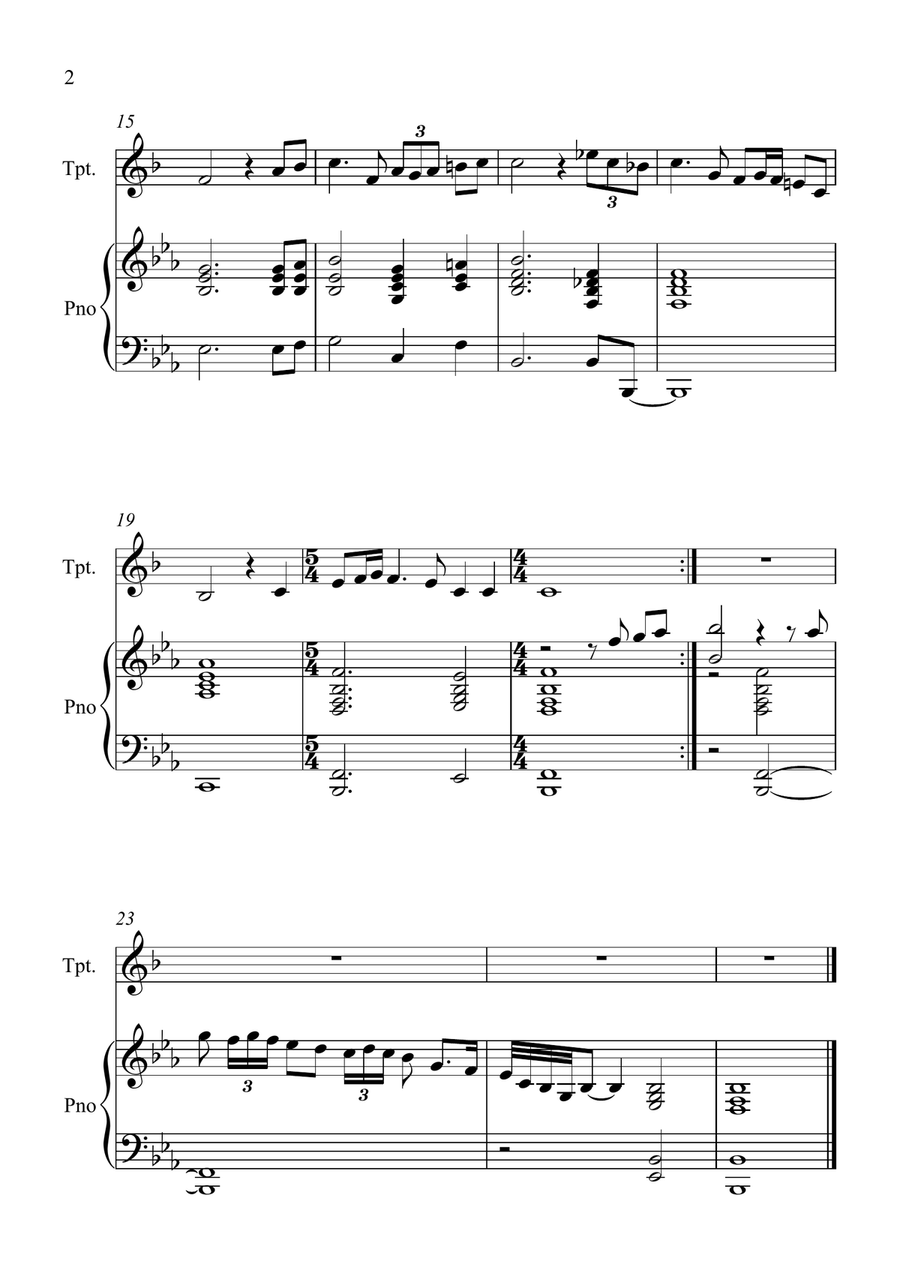 My Lagan Love My Lagan Love Trumpet Solo scores gallery preview page 2