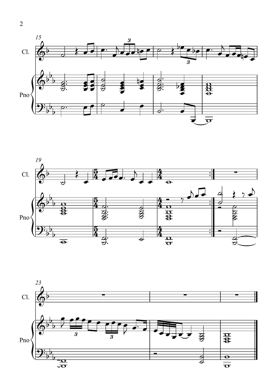 My Lagan Love My Lagan Love Clarinet Solo scores gallery preview page 2