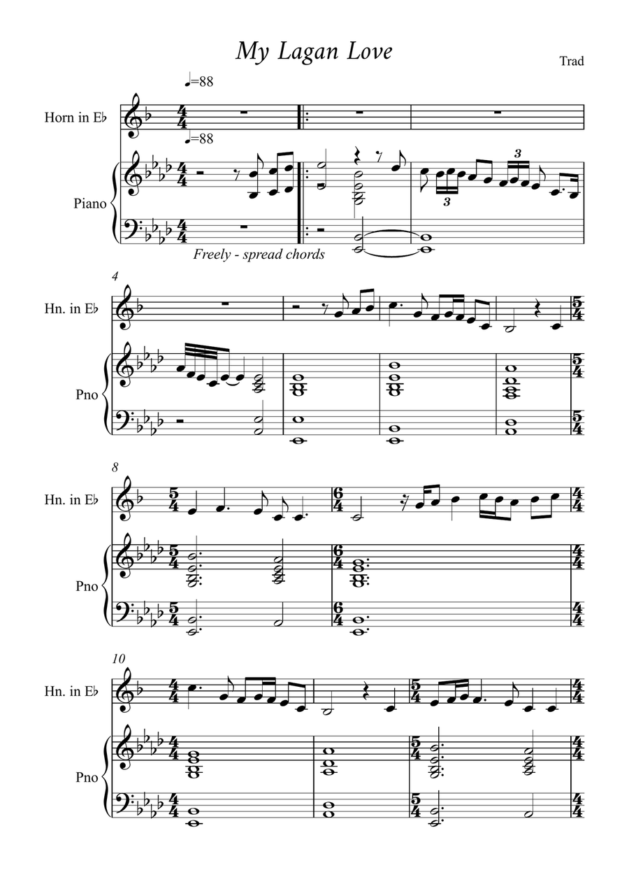 My Lagan Love My Lagan Love Horn scores gallery preview page 1