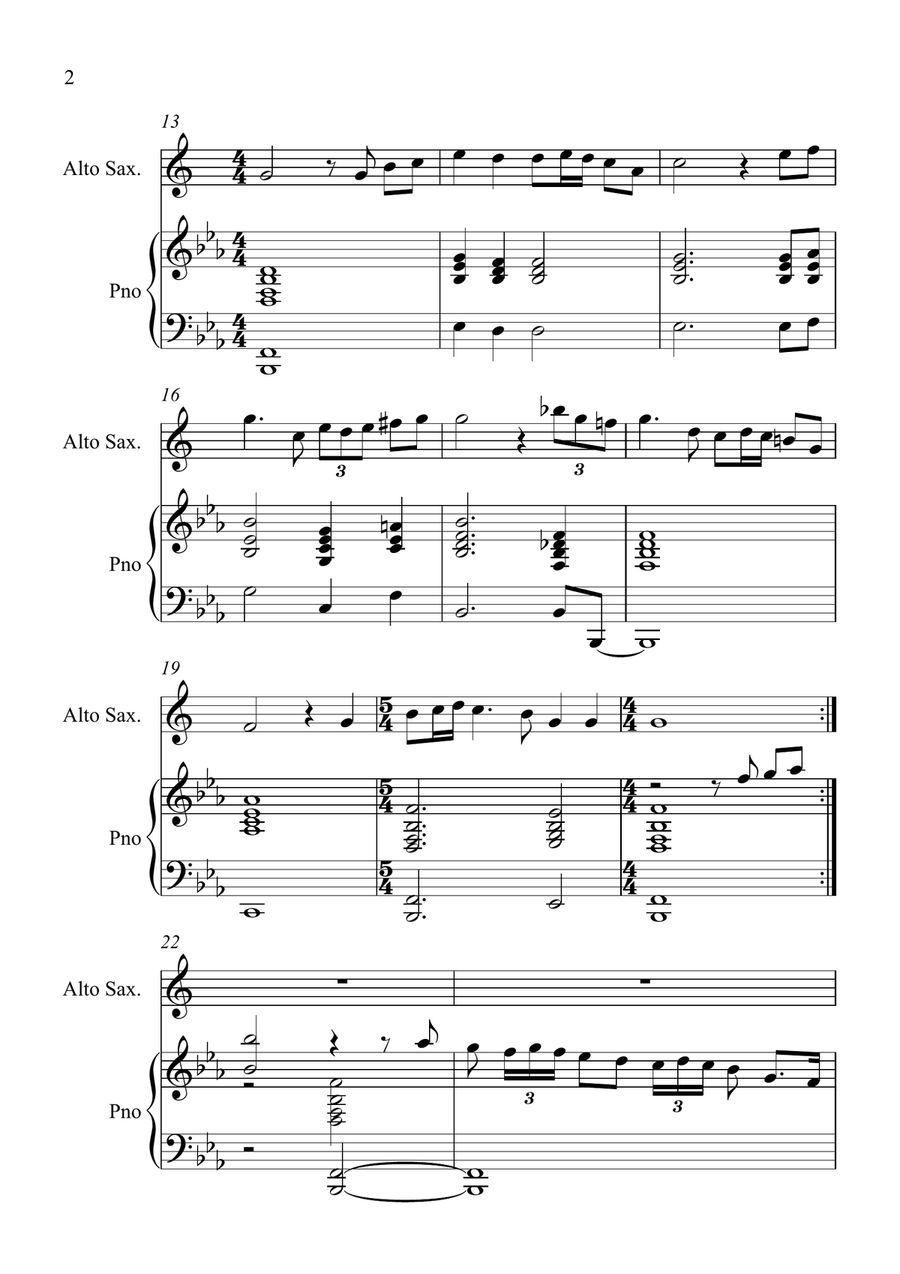 My Lagan Love My Lagan Love Alto Saxophone scores gallery preview page 2