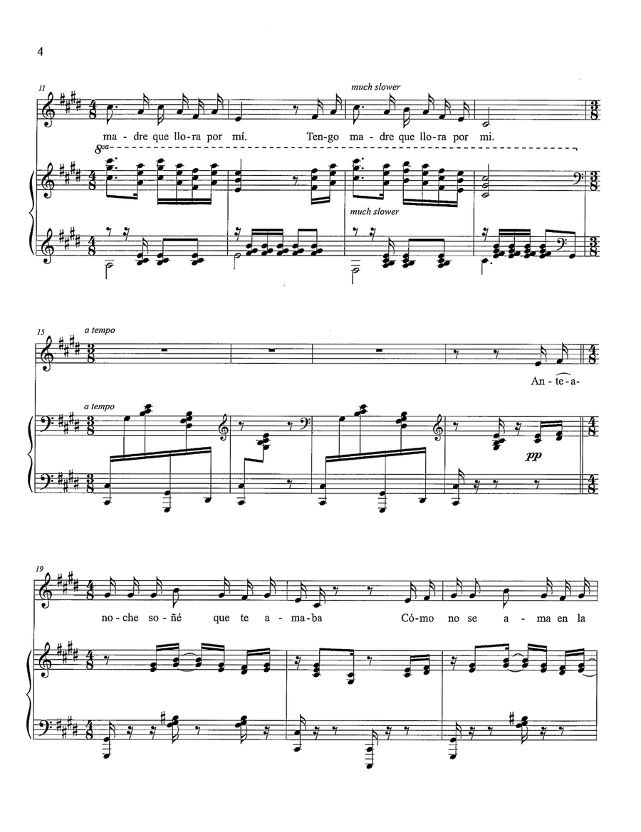 ¿Qué Te Falta? (Three Songs from the Sierras) Piano, Vocal scores gallery preview page 2